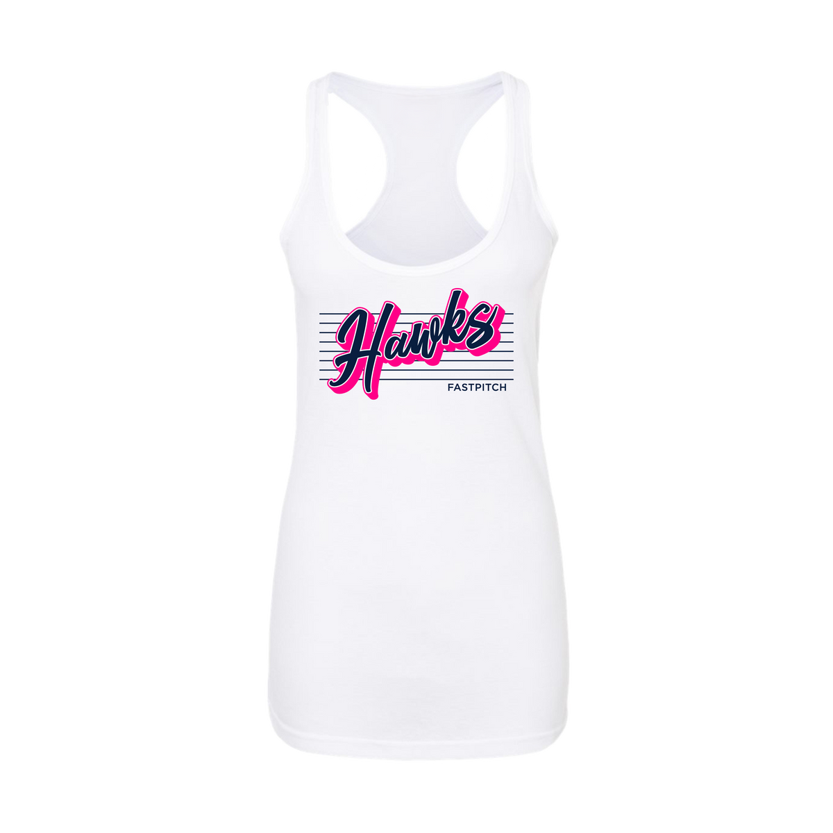 TN HAWKS (SENSING) Fastpitch- Women's Tank Top 1 (White)
