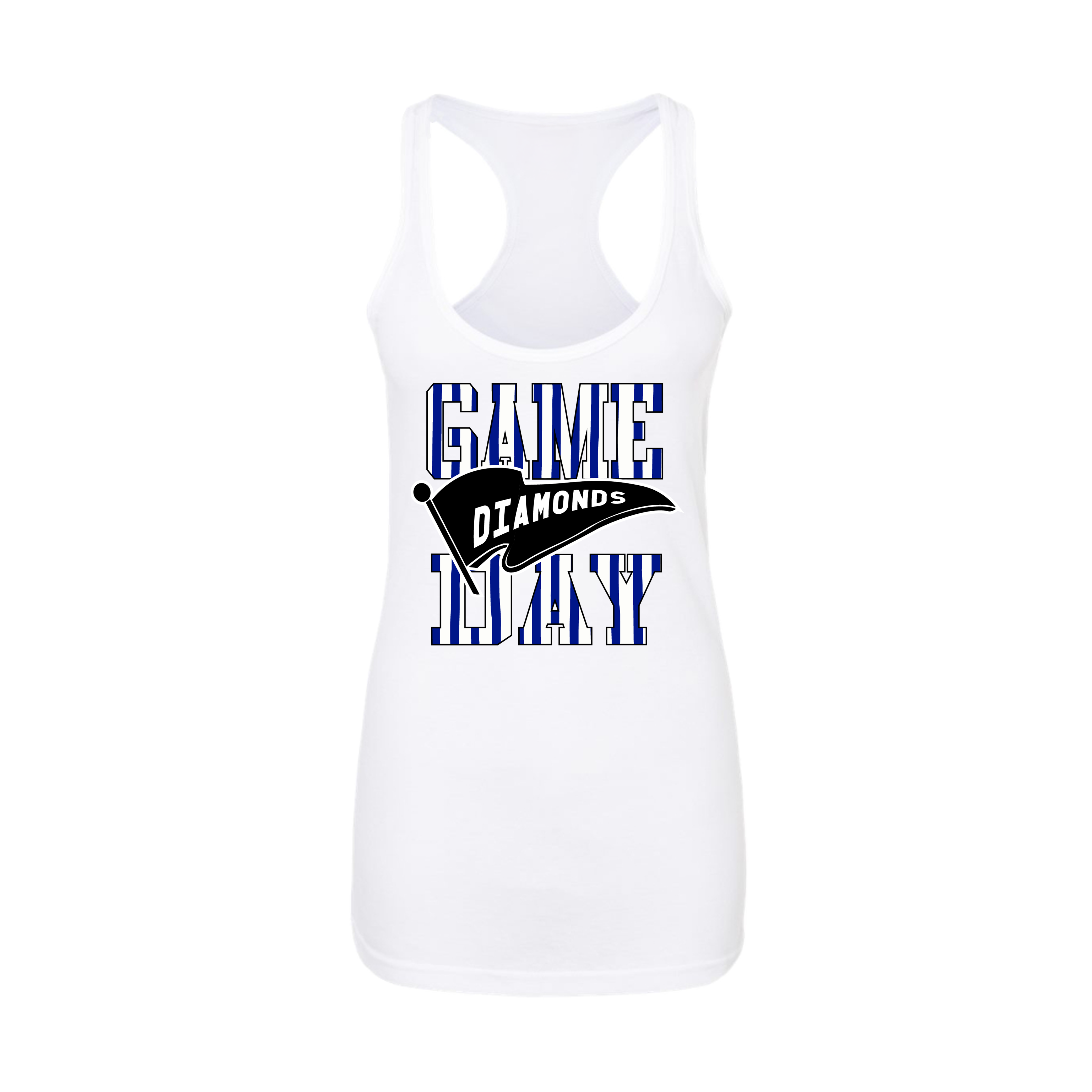 Wasco Diamonds Fastpitch (Morrow) 2026- Women's Tank Top 1 (White)