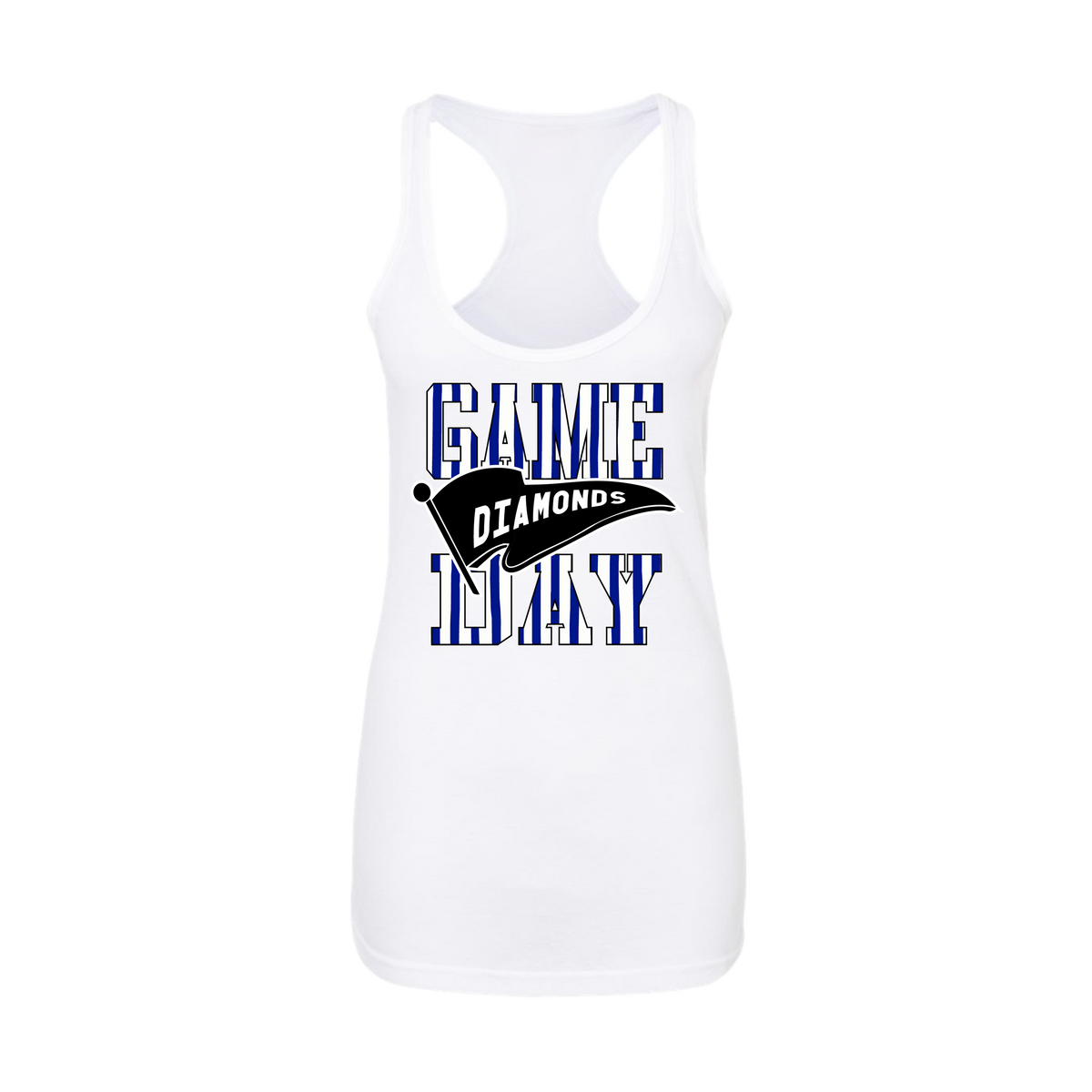 Wasco Diamonds Fastpitch (Morrow) 2026- Women's Tank Top 1 (White)