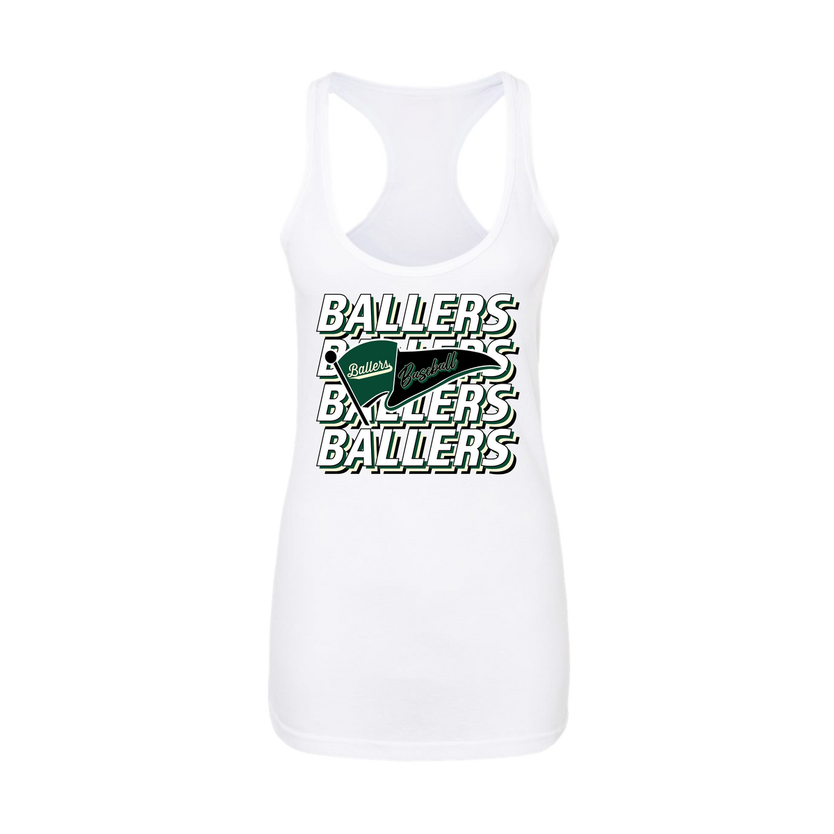 Ballers Baseball (Wyble)- Women's Tank Top 1 (White)
