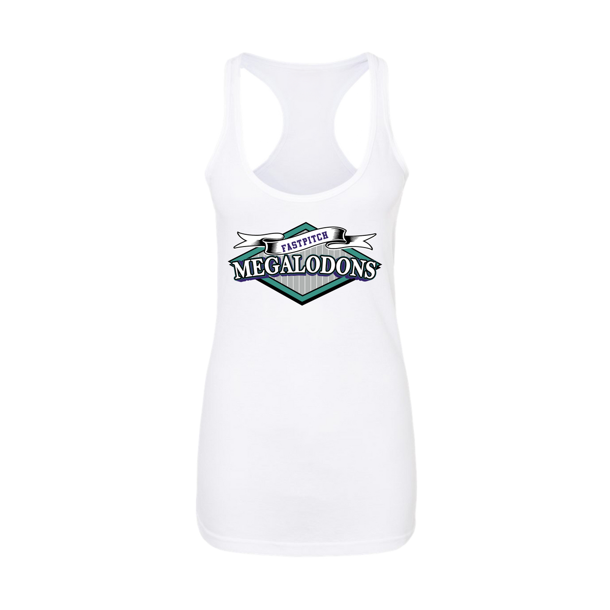 Megalodons Fastpitch (Padilla) 2026- Women's Tank Top 1 (White)