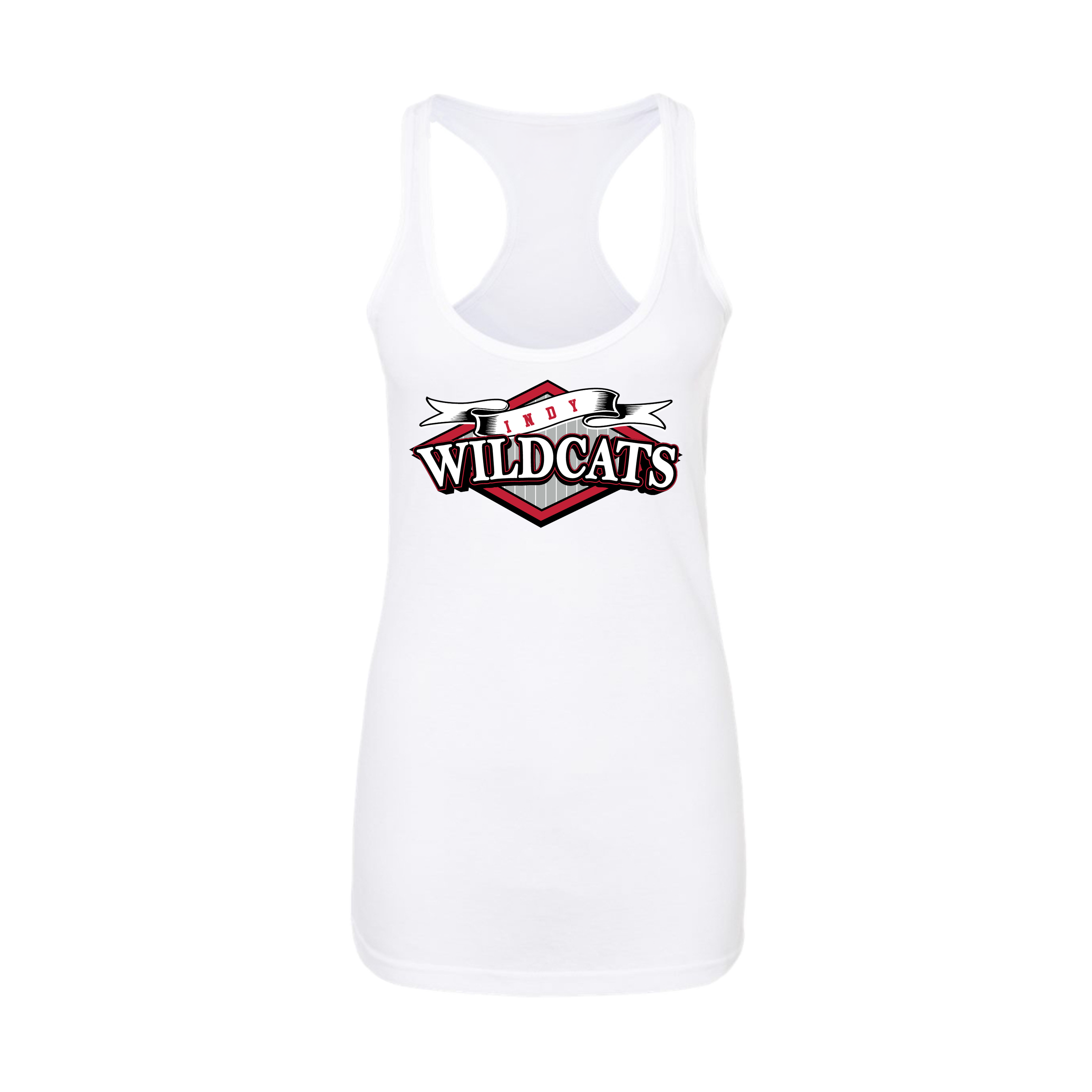 Indy Wildcats Fastpitch (Bean)- Women's Tank Top 1 (White)