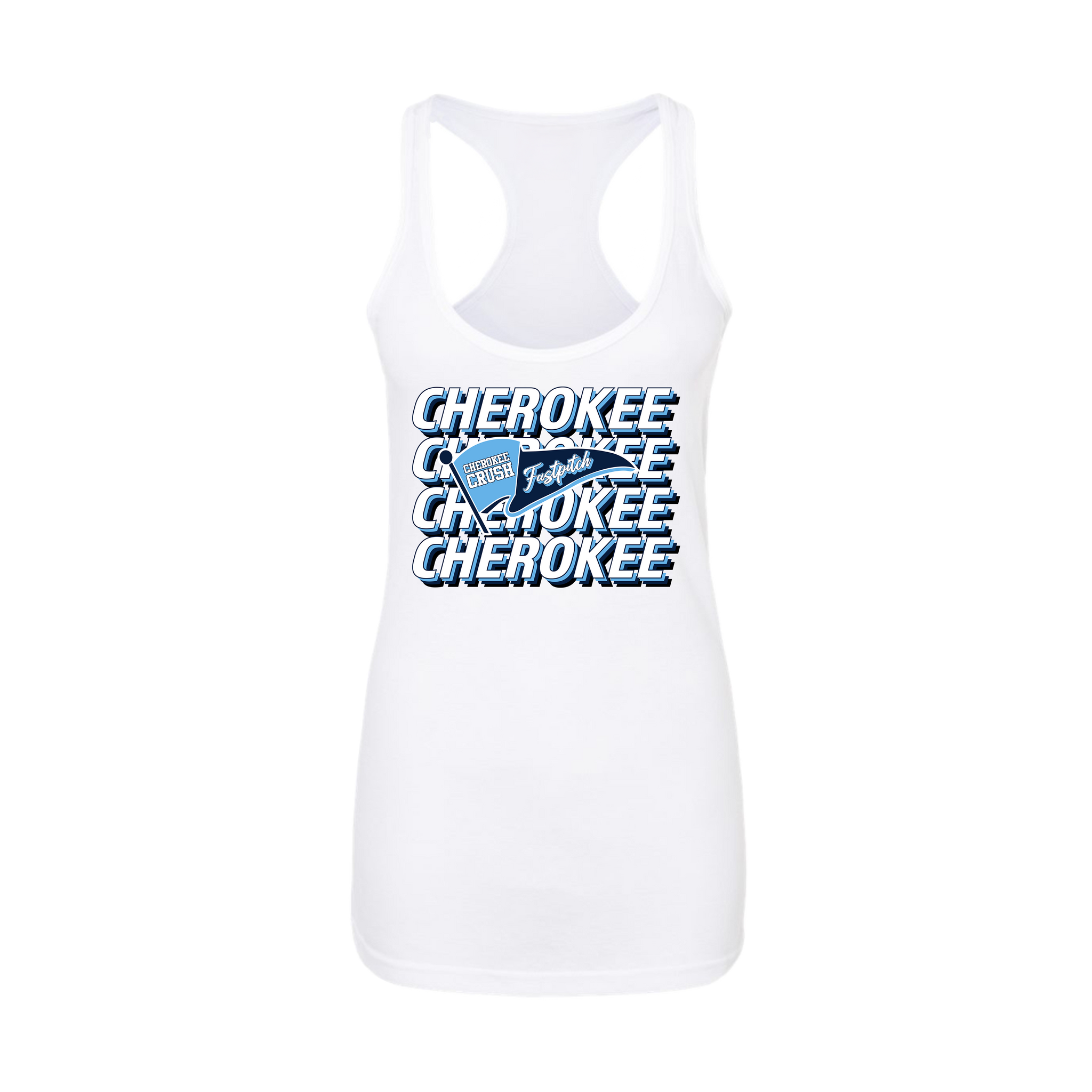 Cherokee Crush (Evans) Fastpitch- Women's Tank Top 1 (White)