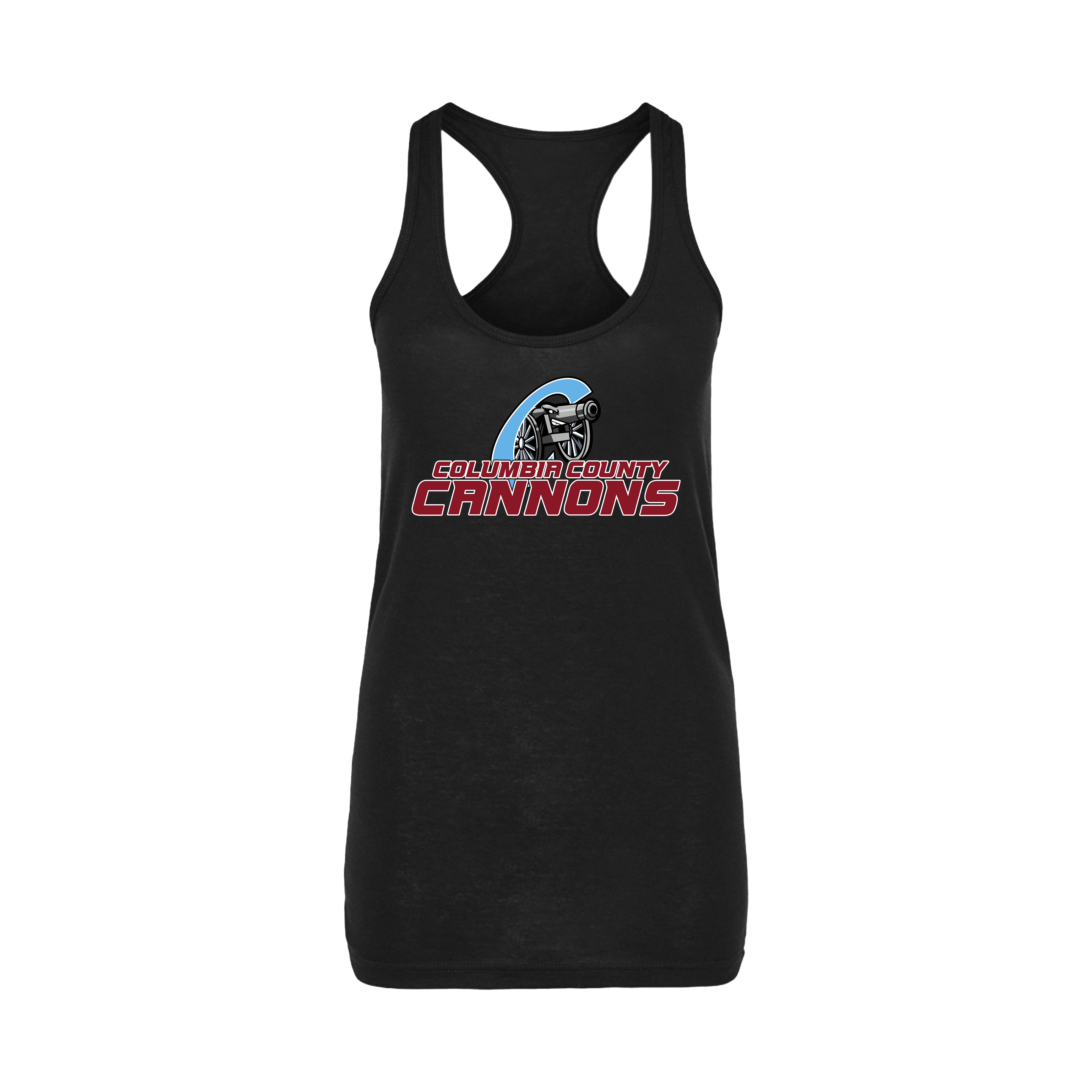 Columbia County Cannons Baseball (Bentley)- Women's Tank Top 2 (Black)
