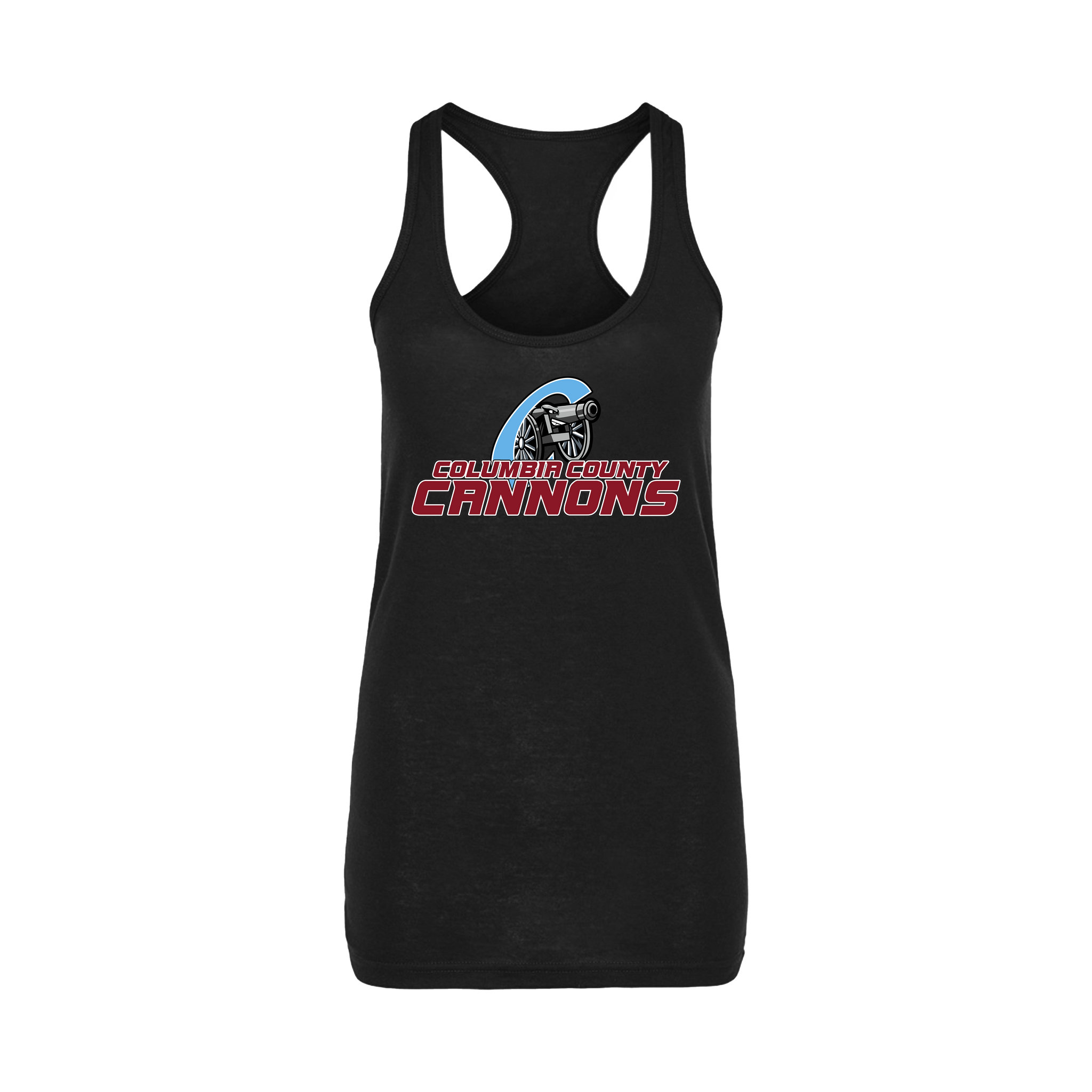 Columbia County Cannons Baseball (Bentley)- Women's Tank Top 2 (Black)