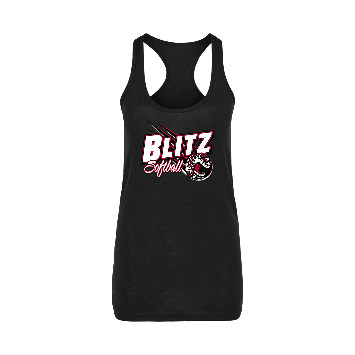 Blitz (Harding) Fastpitch- Women's Tank Top 2 (Black)