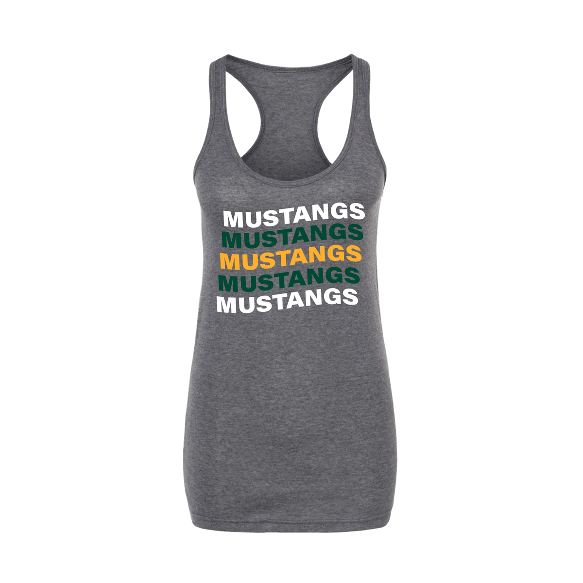 CAPUCHINO MUSTANGS-Girls Wrestling- Women's Tank Top 2 (Heather Charcoal)