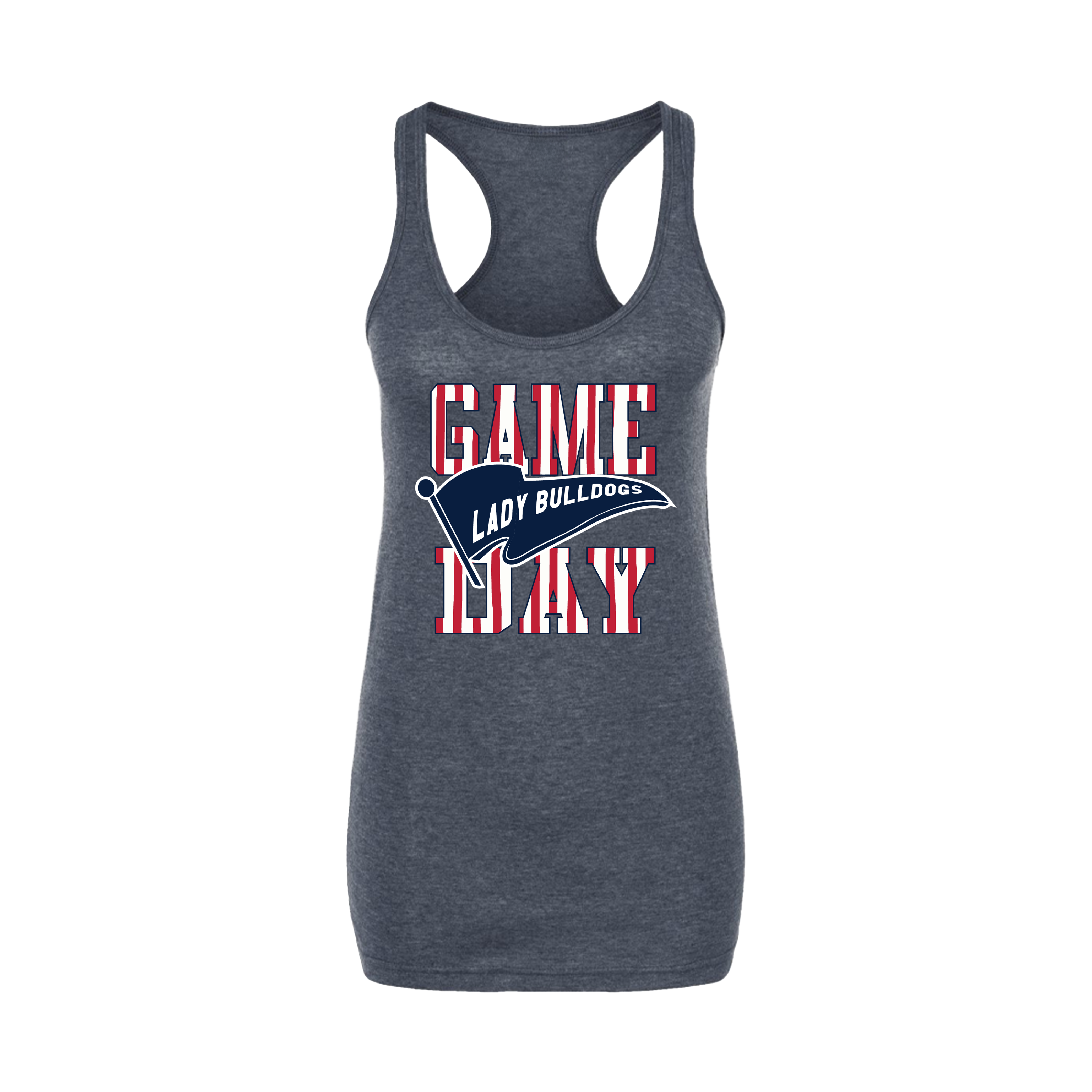 Lady Bulldogs Explosion Fastpitch (Lloyd)- Women's Tank Top 2 (Heather Navy)
