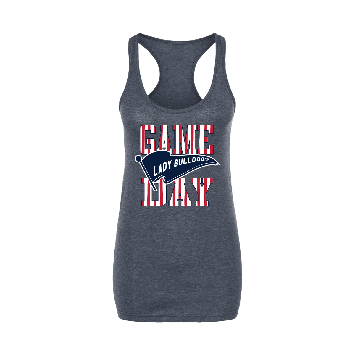 Lady Bulldogs Explosion Fastpitch (Lloyd)- Women's Tank Top 2 (Heather Navy)