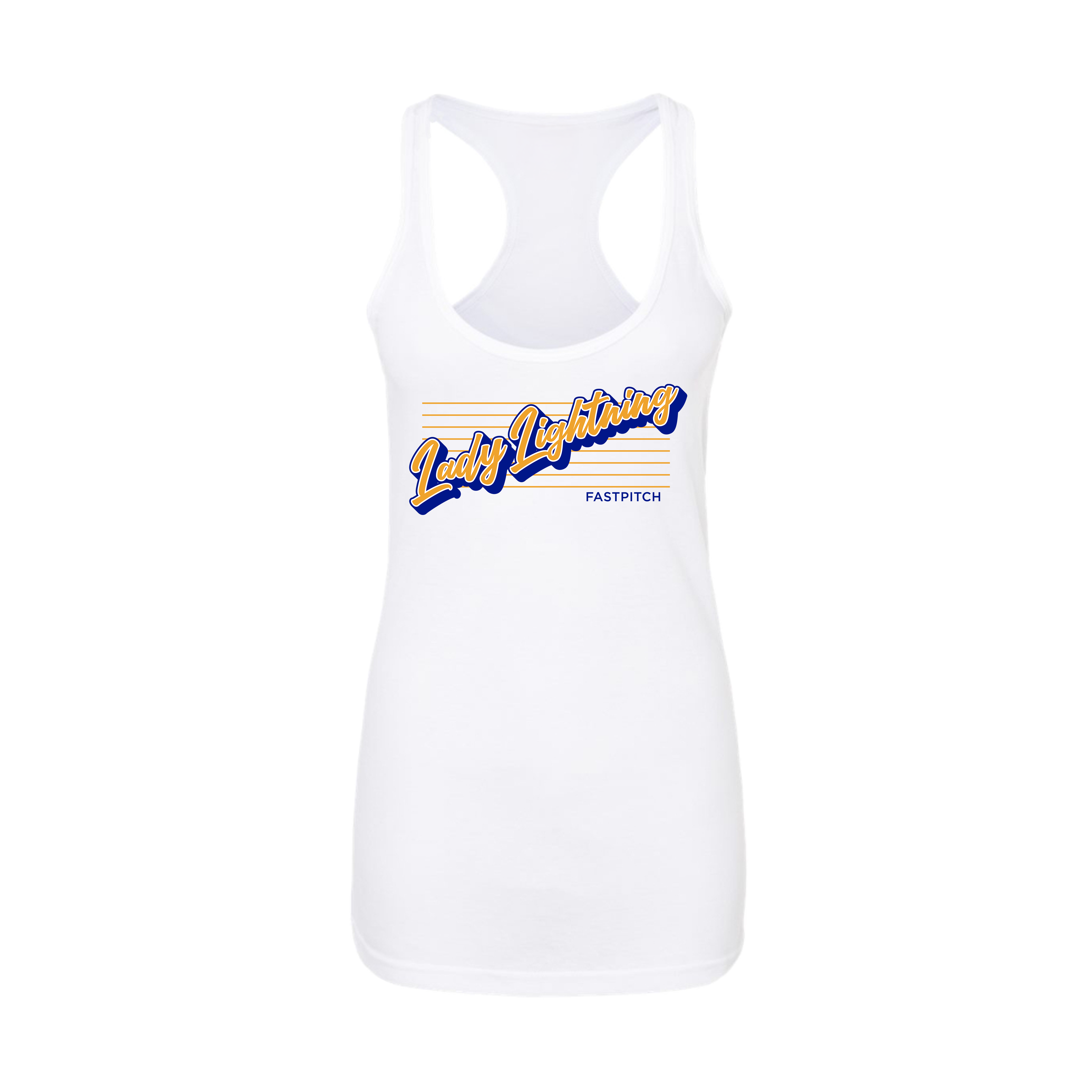 Lady Lightning Fastpitch (Vernon)- Women's Tank Top 2 (White)