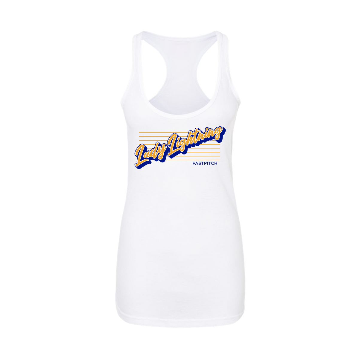 Lady Lightning Fastpitch (Vernon)- Women's Tank Top 2 (White)