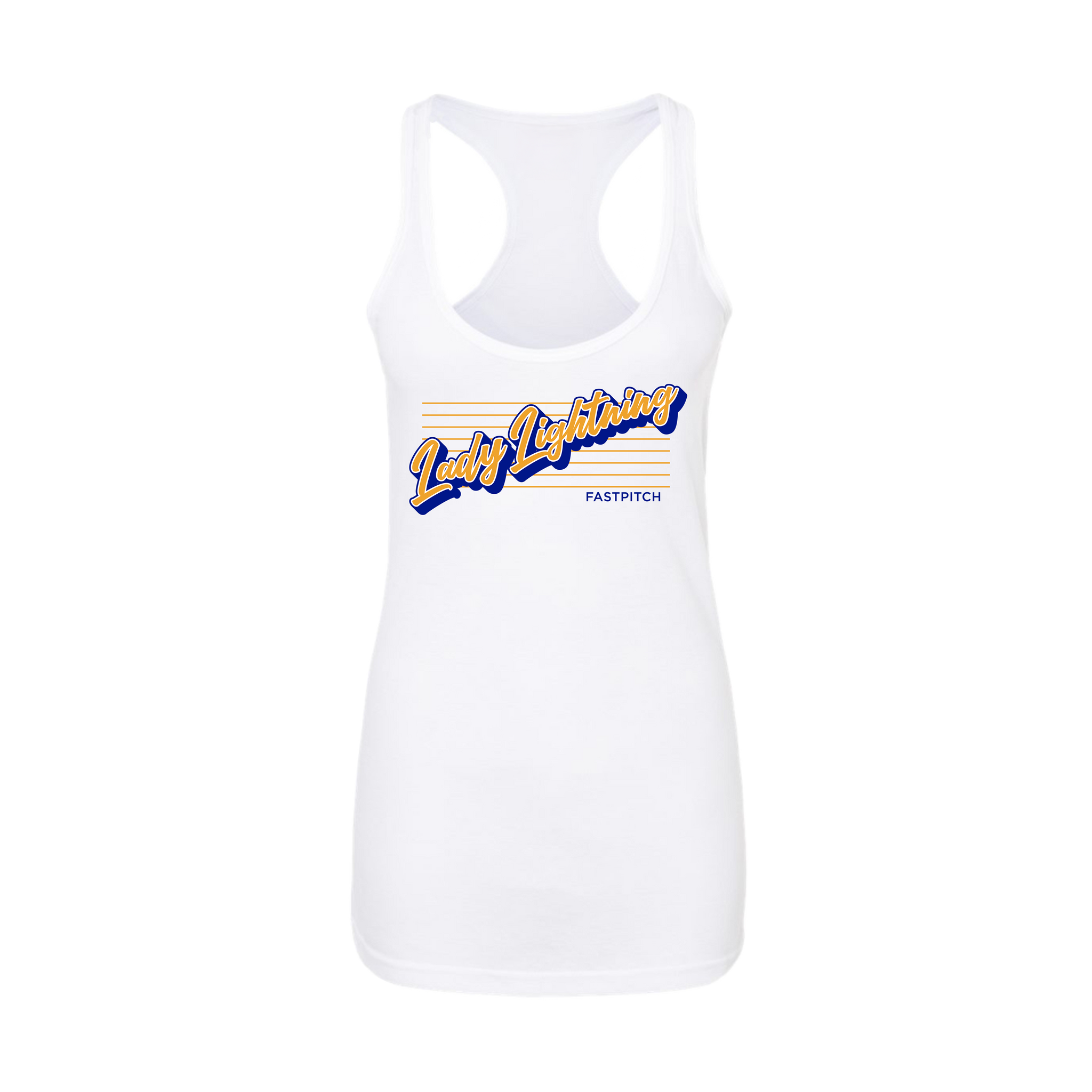 Lady Lightning Fastpitch (Vernon)- Women's Tank Top 2 (White)