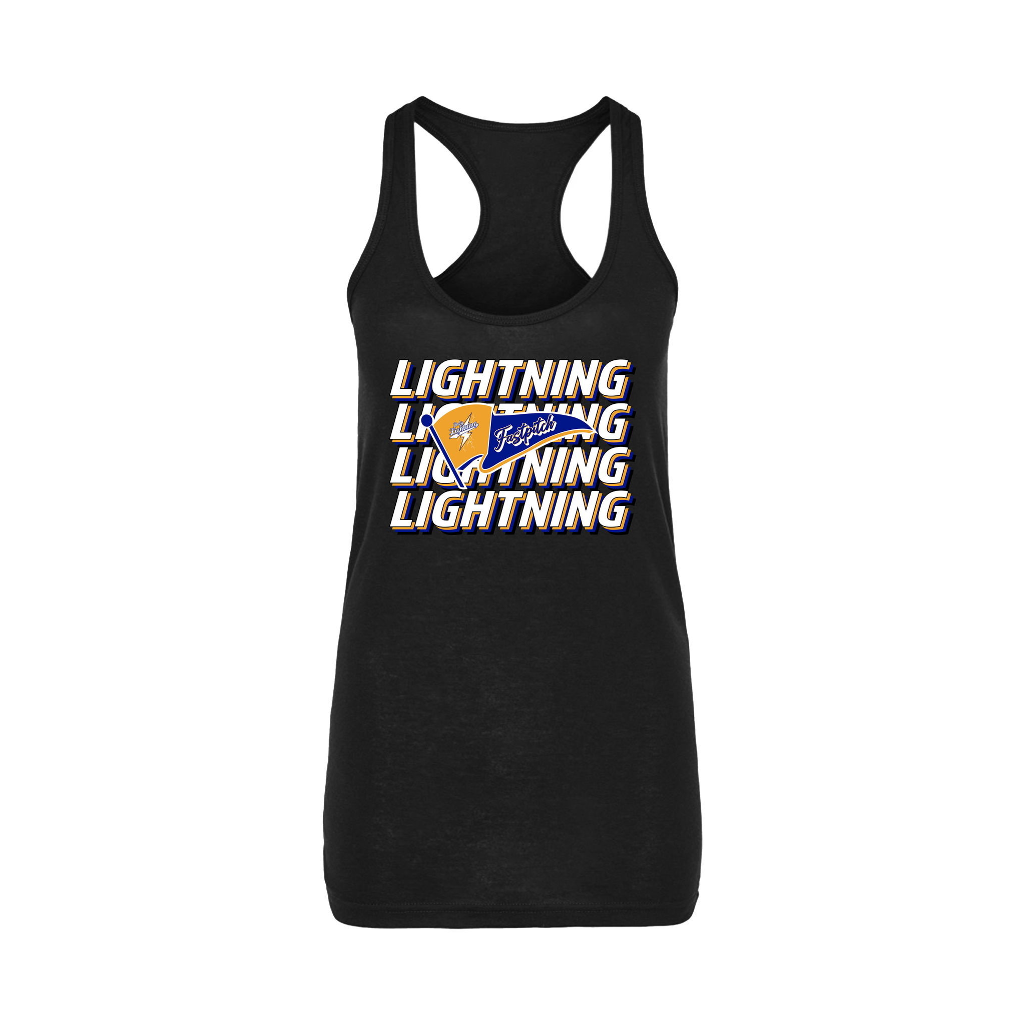 Lady Lightning Fastpitch (Vernon)- Women's Tank Top 3 (Black)