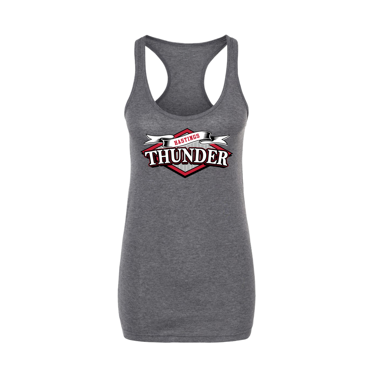 Hastings Thunder Baseball (Espino) 2026- Women's Tank Top 3 (Heather Charcoal)