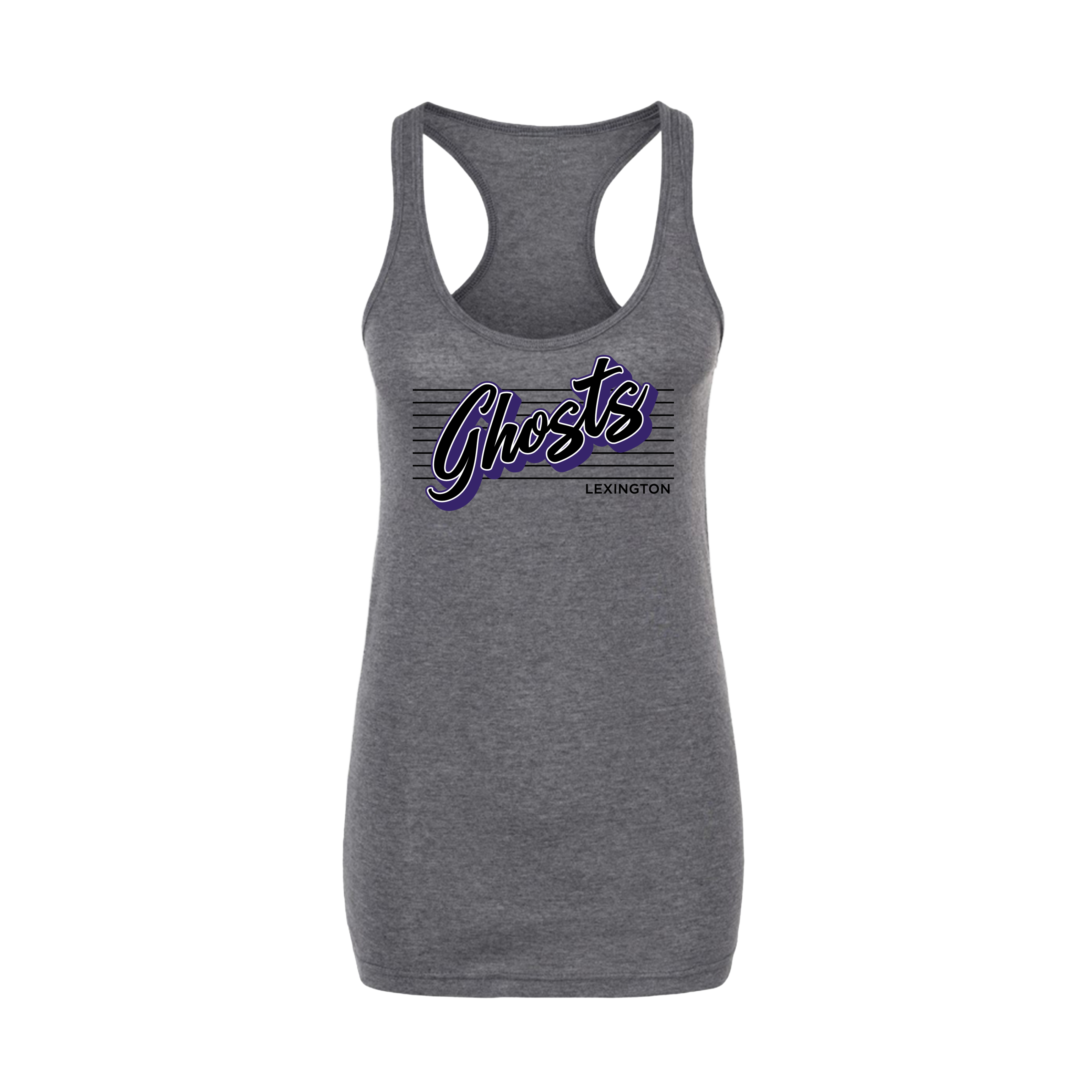 Lexington Ghosts Fastpitch (Gilbert) 2026- Women's Tank Top 3 (Heather Charcoal)