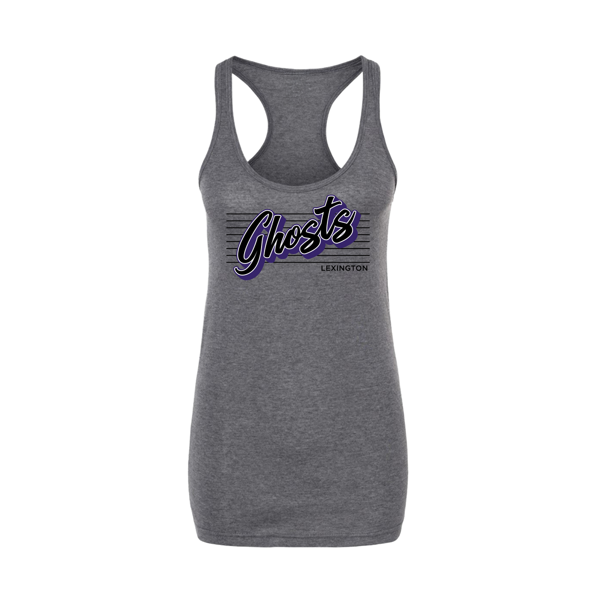 Lexington Ghosts Fastpitch (Gilbert) 2026- Women's Tank Top 3 (Heather Charcoal)
