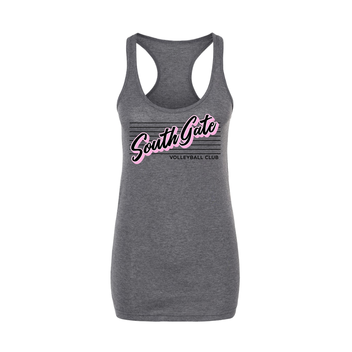 South Gate VC Volleyball (Tabora) 2026- Women's Tank Top 3 (Heather Charcoal)