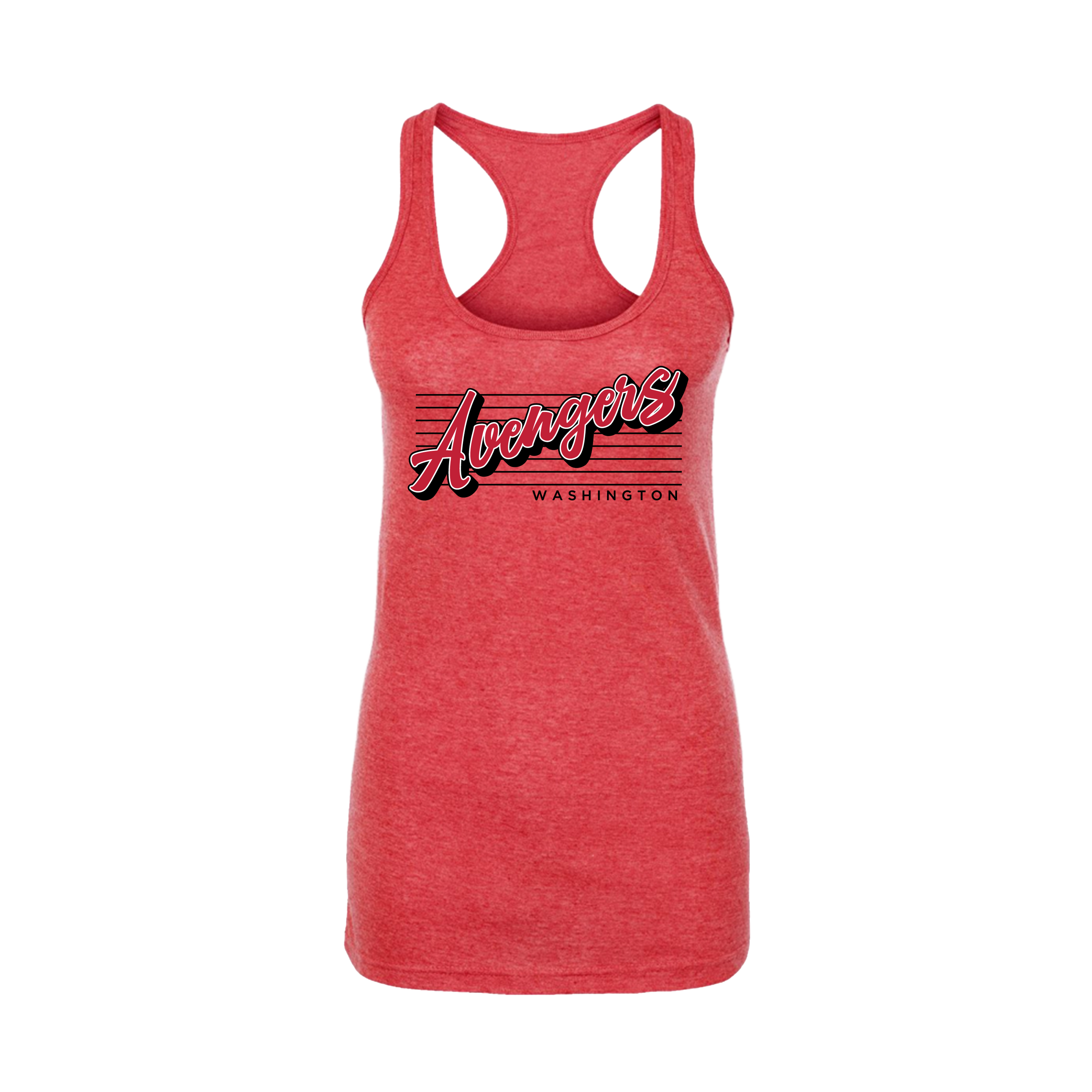 Washington Avengers (Bagley) Baseball- Women's Tank Top 3 (Heather Red)