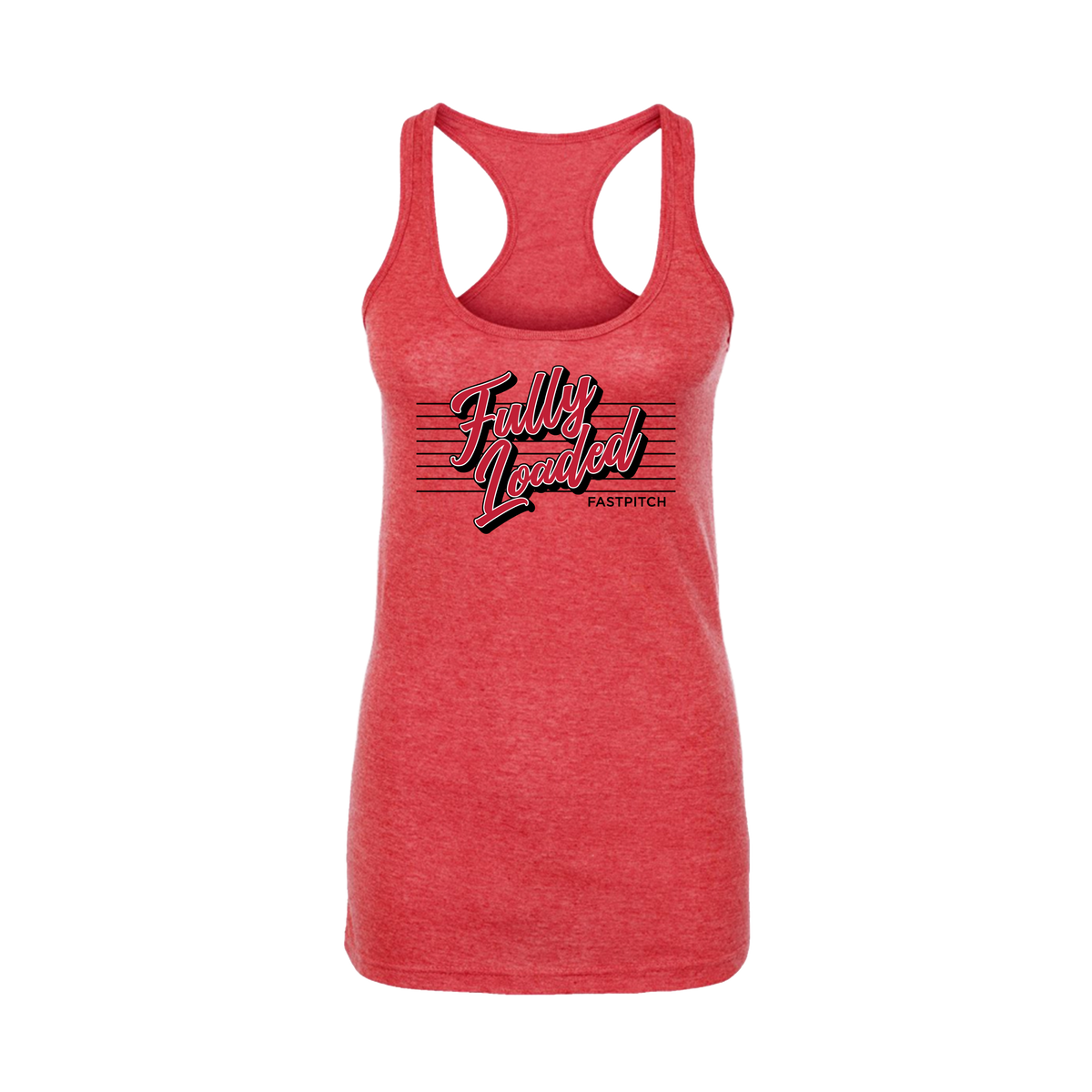 Fully Loaded Fastpitch (Turner)- Women's Tank Top 3 (Heather Red)