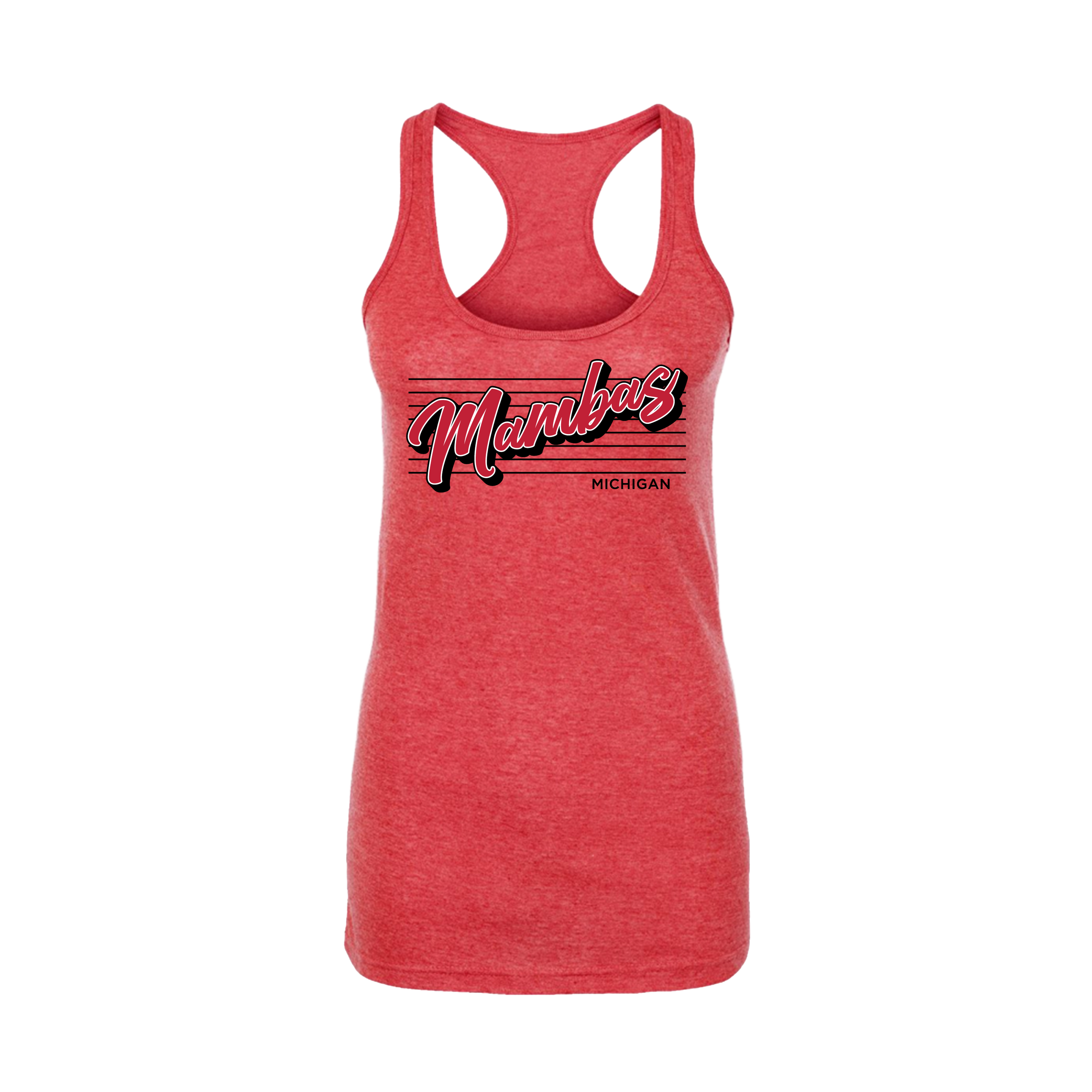 Mambas (Espinoza) Fastpitch 2026- Women's Tank Top 3 (Heather Red)