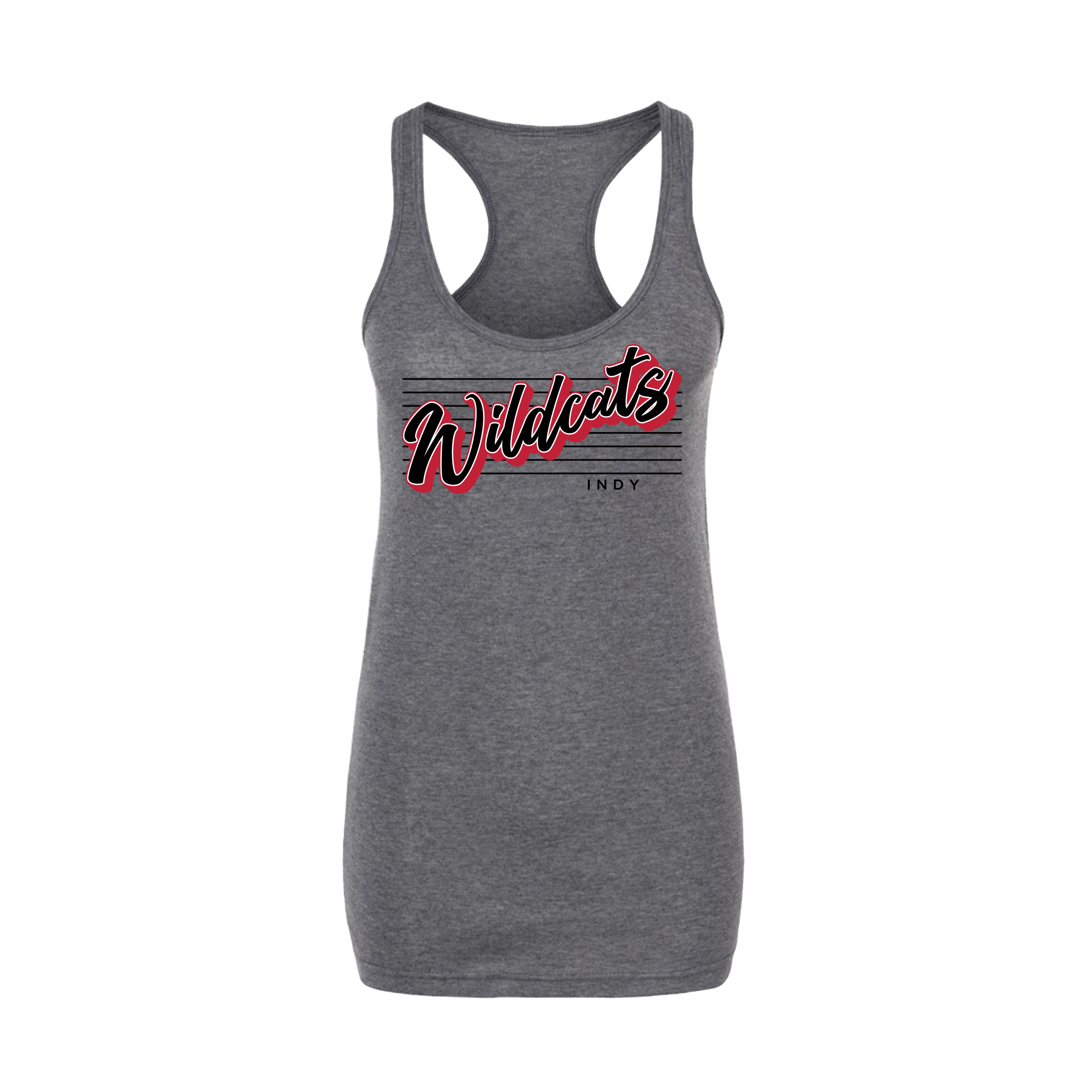 Indy Wildcats Fastpitch (Bean)- Women's Tank Top 4 (Heather Charcoal)