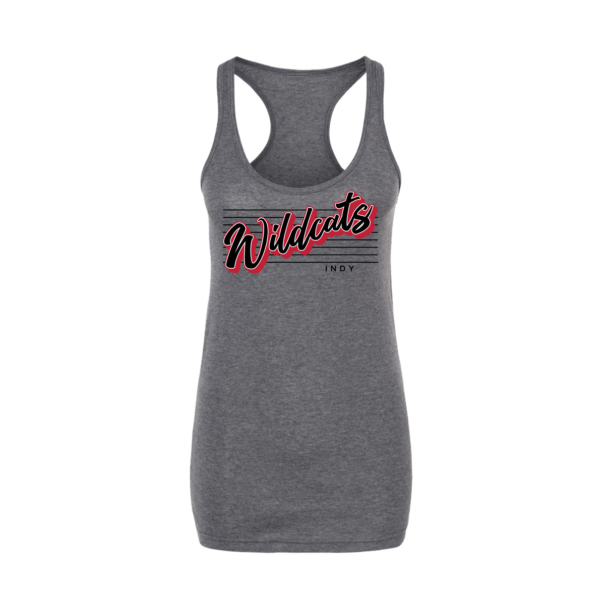 Indy Wildcats Fastpitch (Bean)- Women's Tank Top 4 (Heather Charcoal)