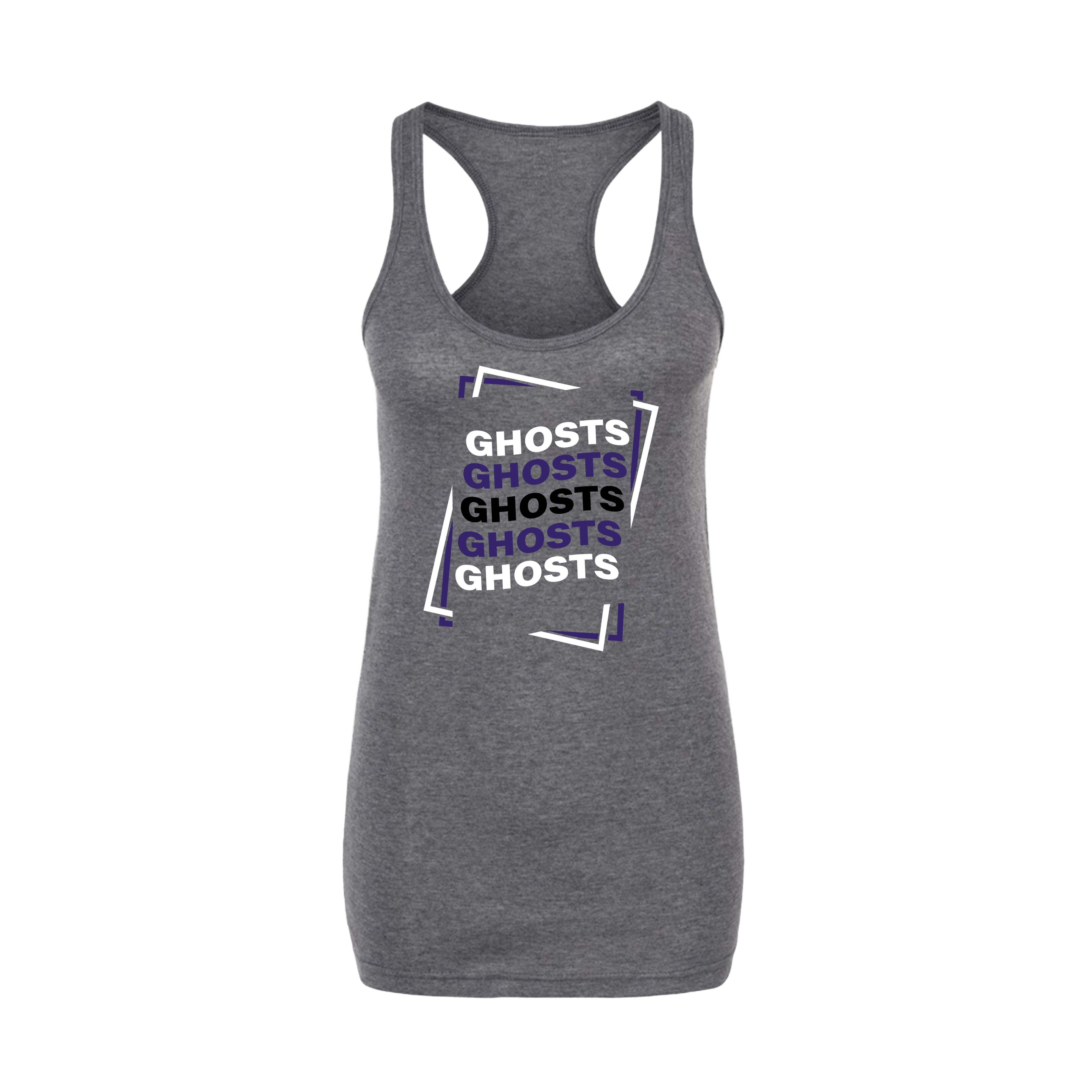 Lexington Ghosts Fastpitch (Gilbert) 2026- Women's Tank Top 4 (Heather Charcoal)