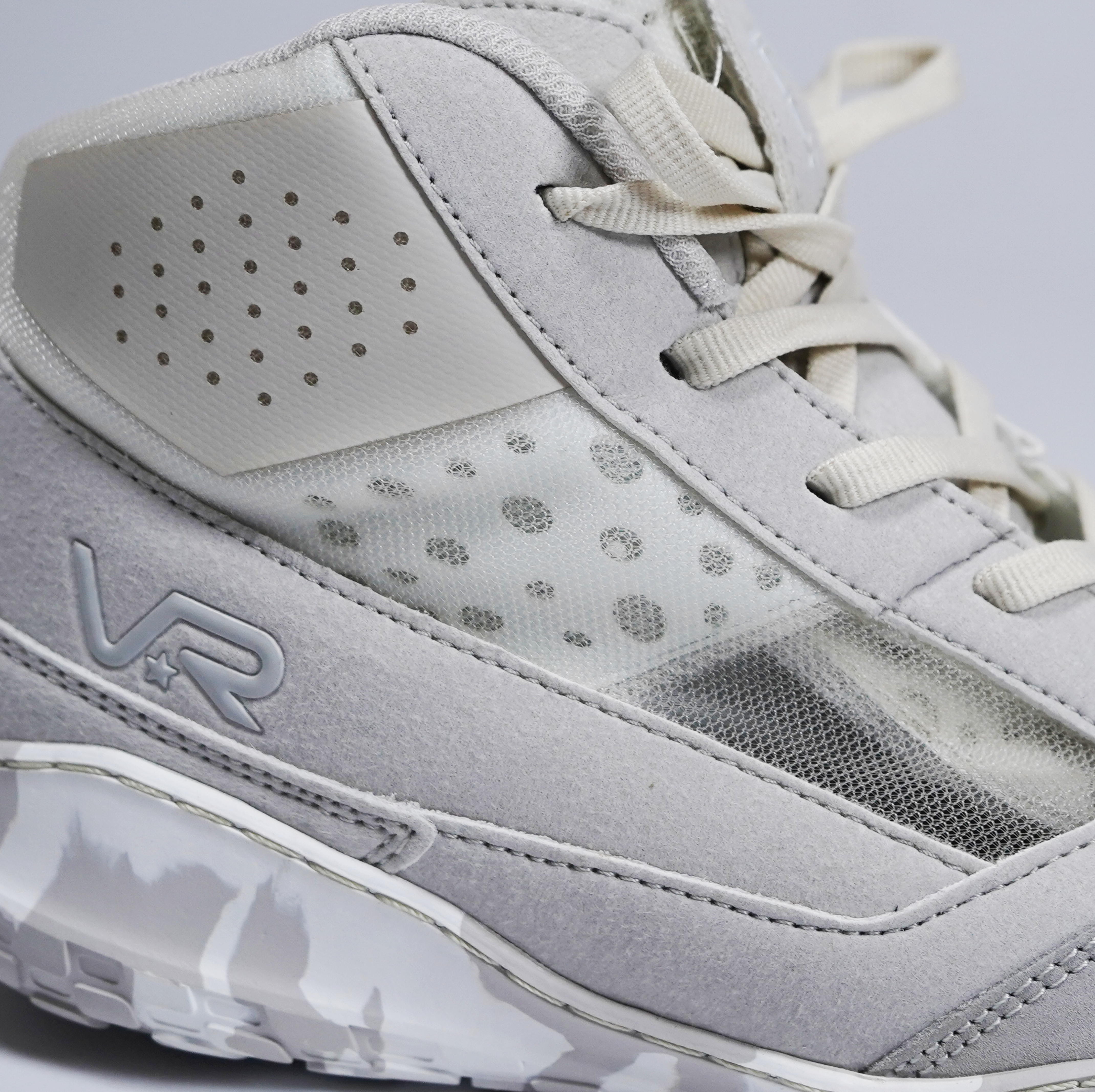 Women's Off White Wrestling Shoe Close up.png__PID:3711b928-5fb6-4e88-9650-1ccb52a8e093