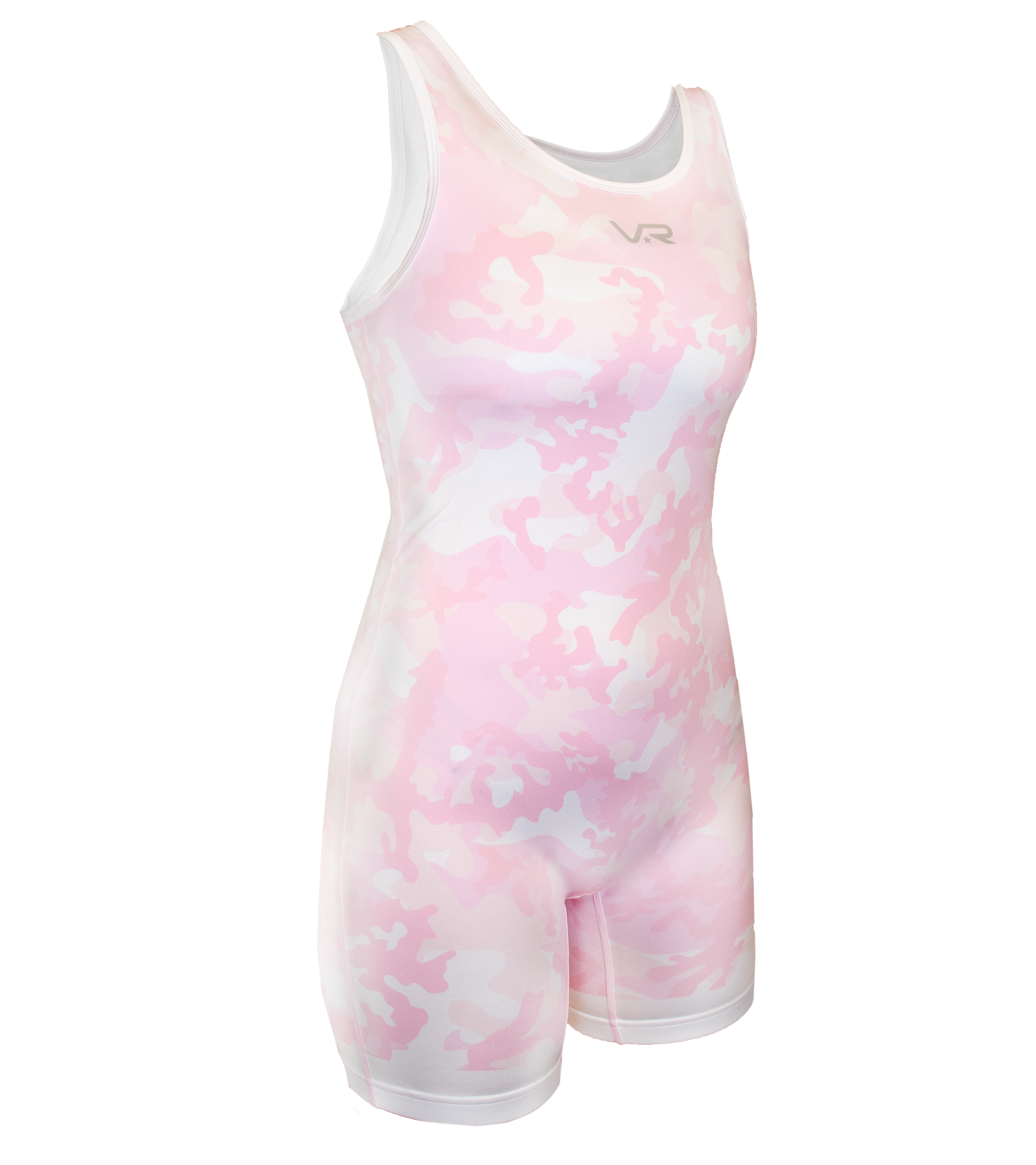 Girl's Wrestling Singlet- Pink Camo
