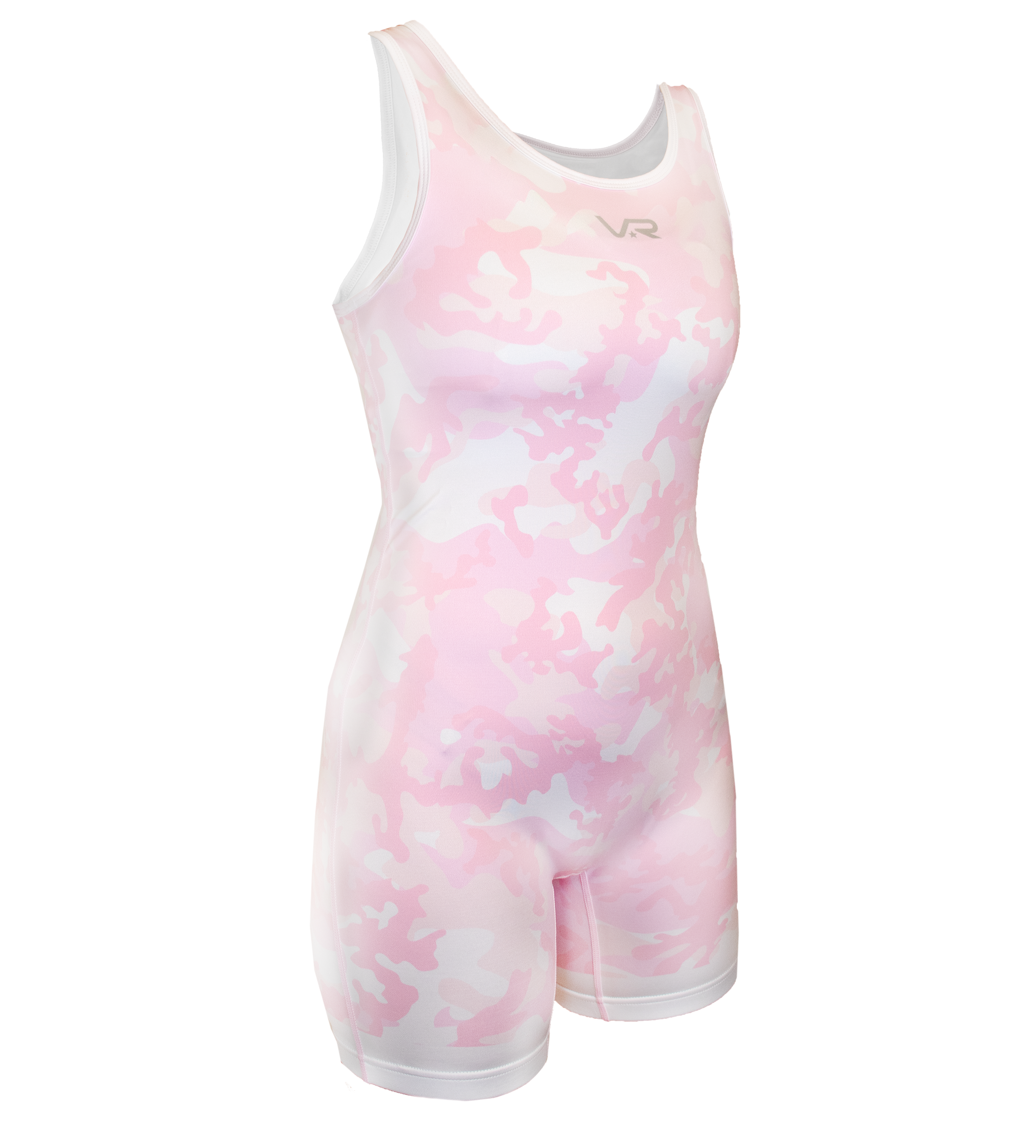 Girl's Wrestling Singlet- Pink Camo