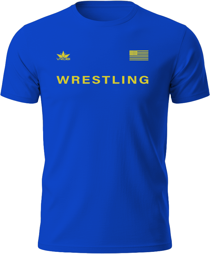 Freedom Wrestling Unisex T-Shirt (Royal Blue)
