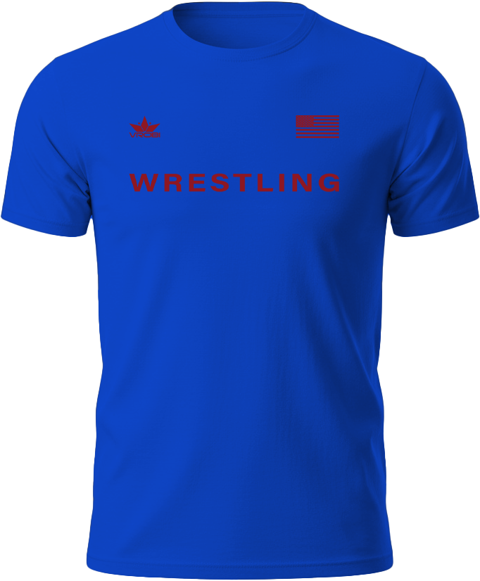 Freedom Wrestling Unisex T-Shirt (Royal Blue)