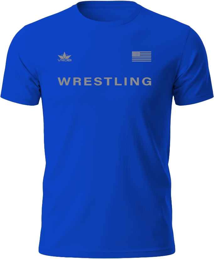 Freedom Wrestling Unisex T-Shirt (Royal Blue)