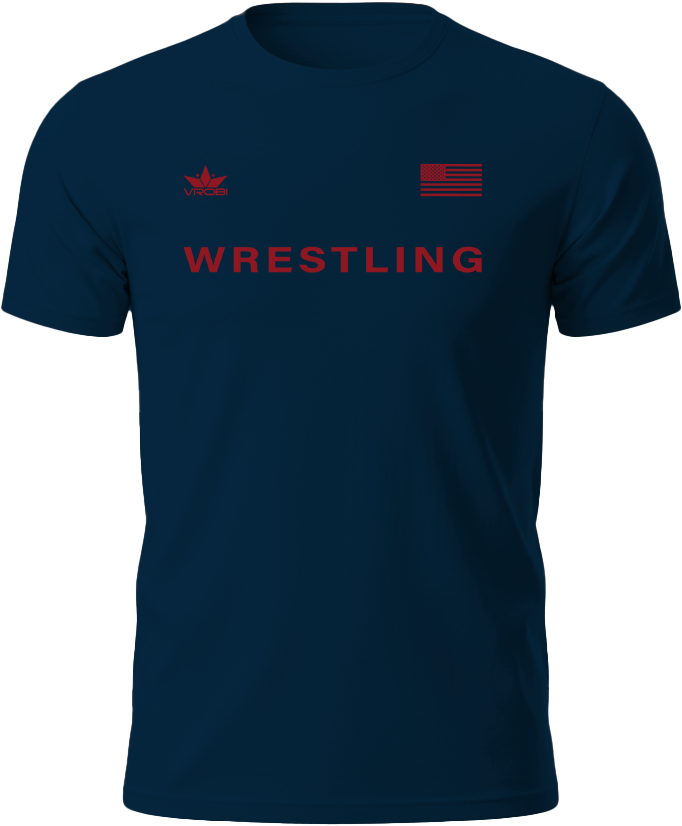 Freedom Wrestling Unisex T-Shirt (Navy)