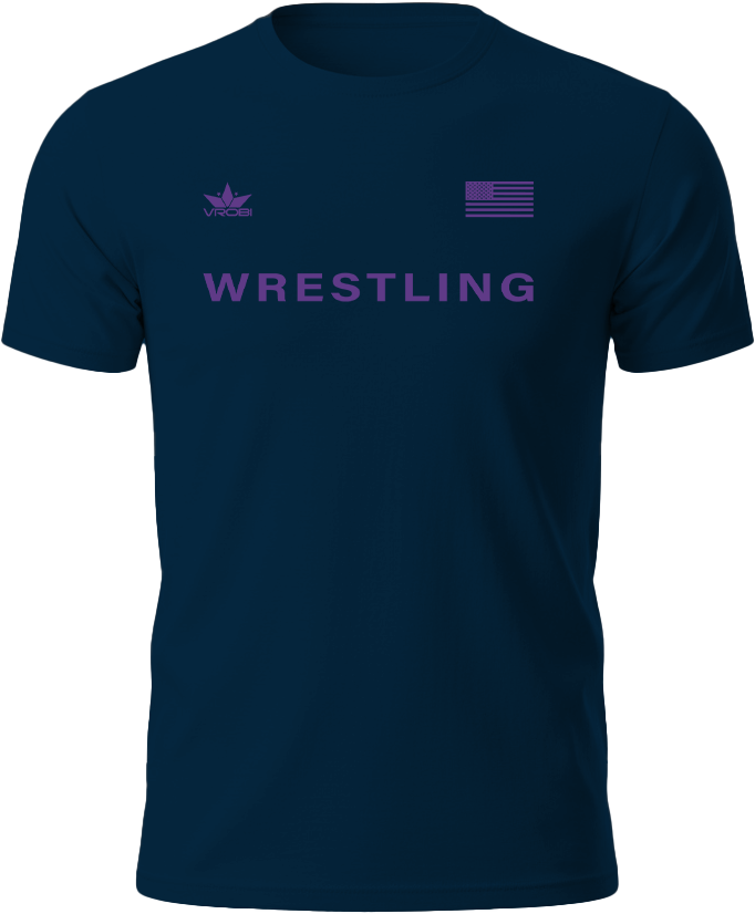Freedom Wrestling Unisex T-Shirt (Navy)