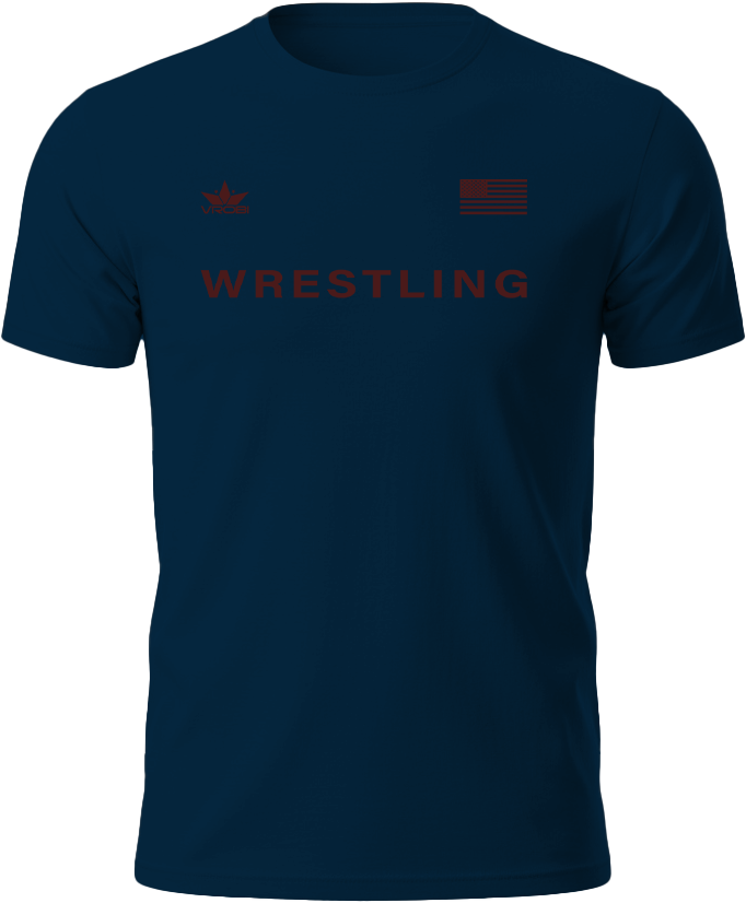 Freedom Wrestling Unisex T-Shirt (Navy)