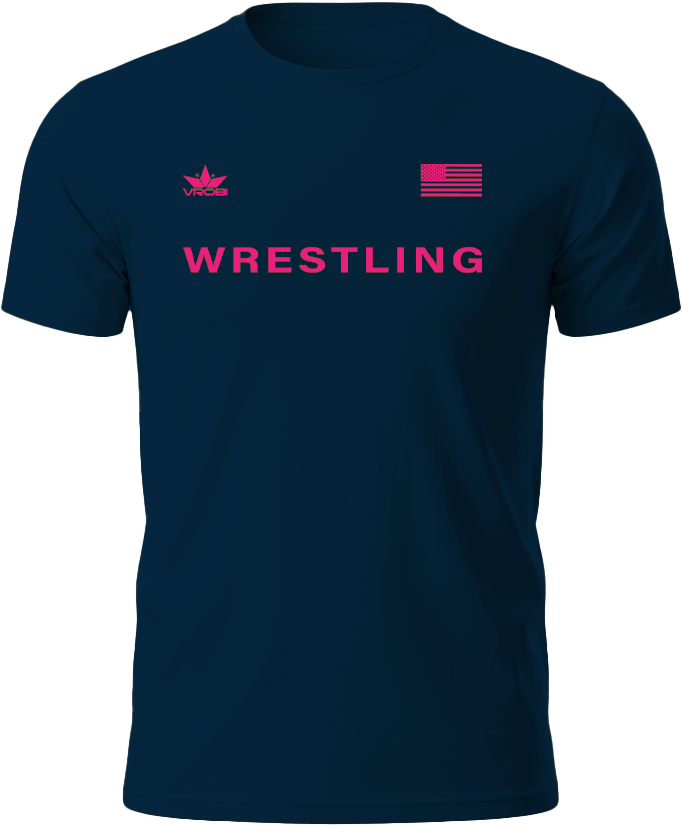Freedom Wrestling Unisex T-Shirt (Navy)