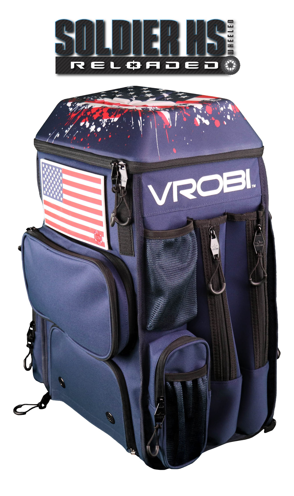 SOLDIER HS RELOADED ONE NATION STARS AND STRIPES WHEELED BAG