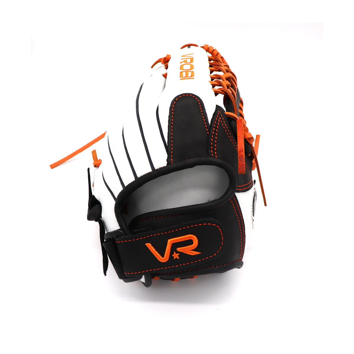 One Nation RHT 12.75-Inch T Web Fielders Glove White/Black/Orange