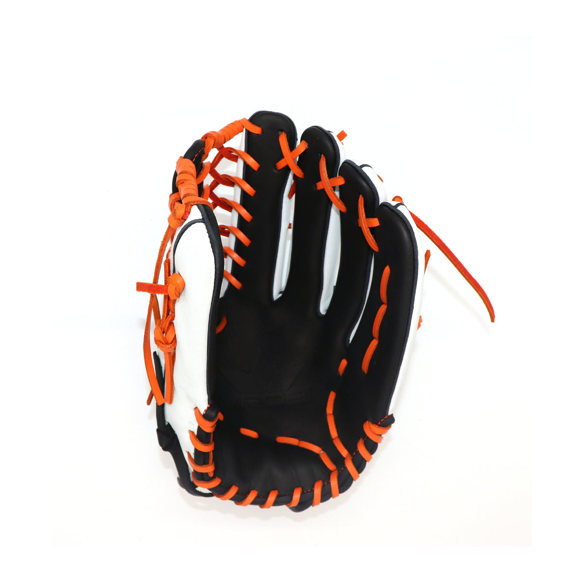 One Nation RHT 12.75-Inch T Web Fielders Glove White/Black/Orange