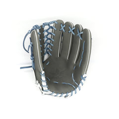 One Nation U.S. Steerhide RHT 12.75-Inch T Web Fielders Glove Steel/Columbia Blue/White
