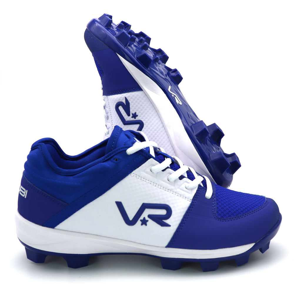 Men's/Youth VR76 TPU Cleats- Royal Blue/White