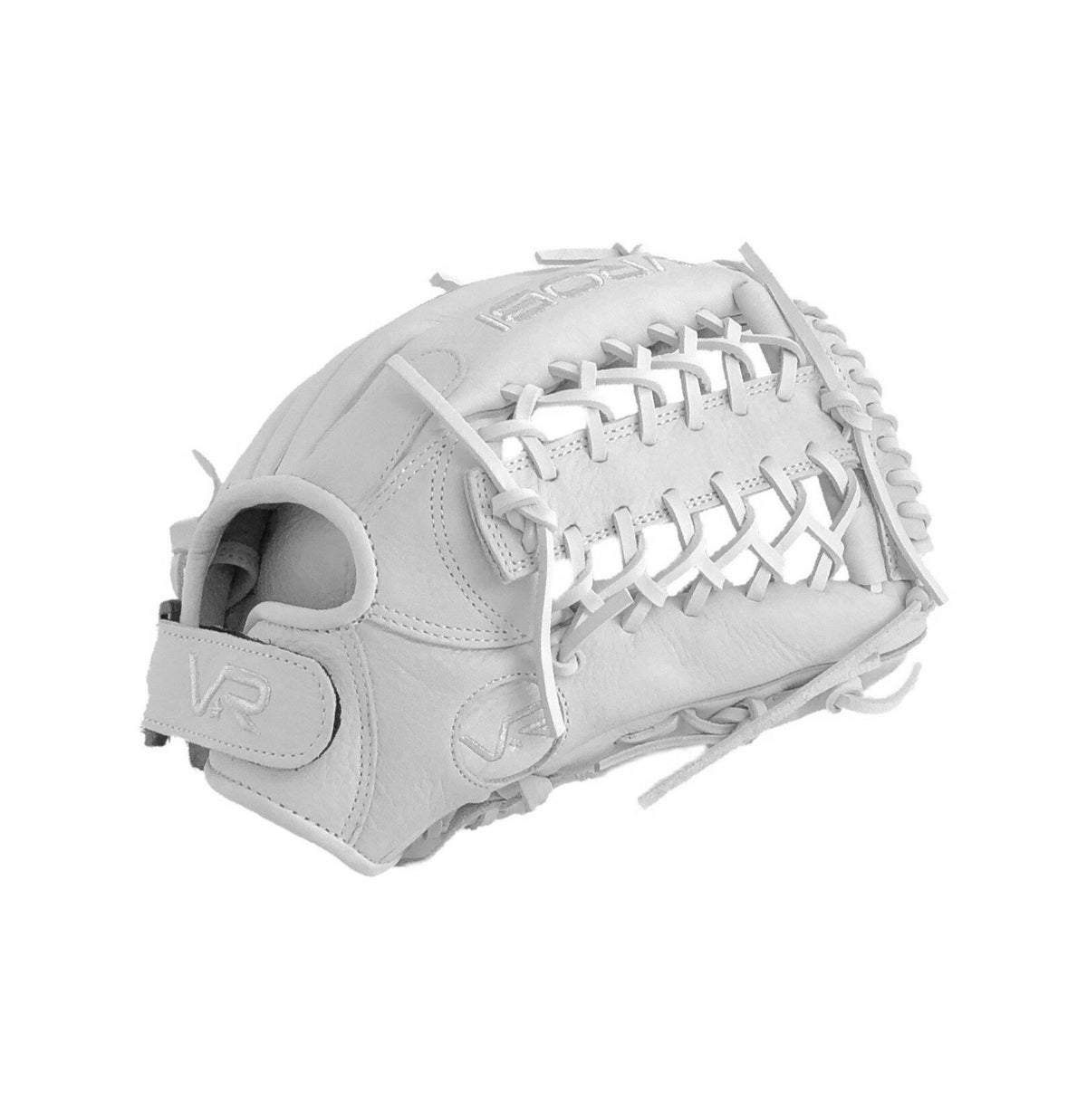 One Nation RHT 13-Inch Modified T Web Fielders Glove White/Metallic Silver