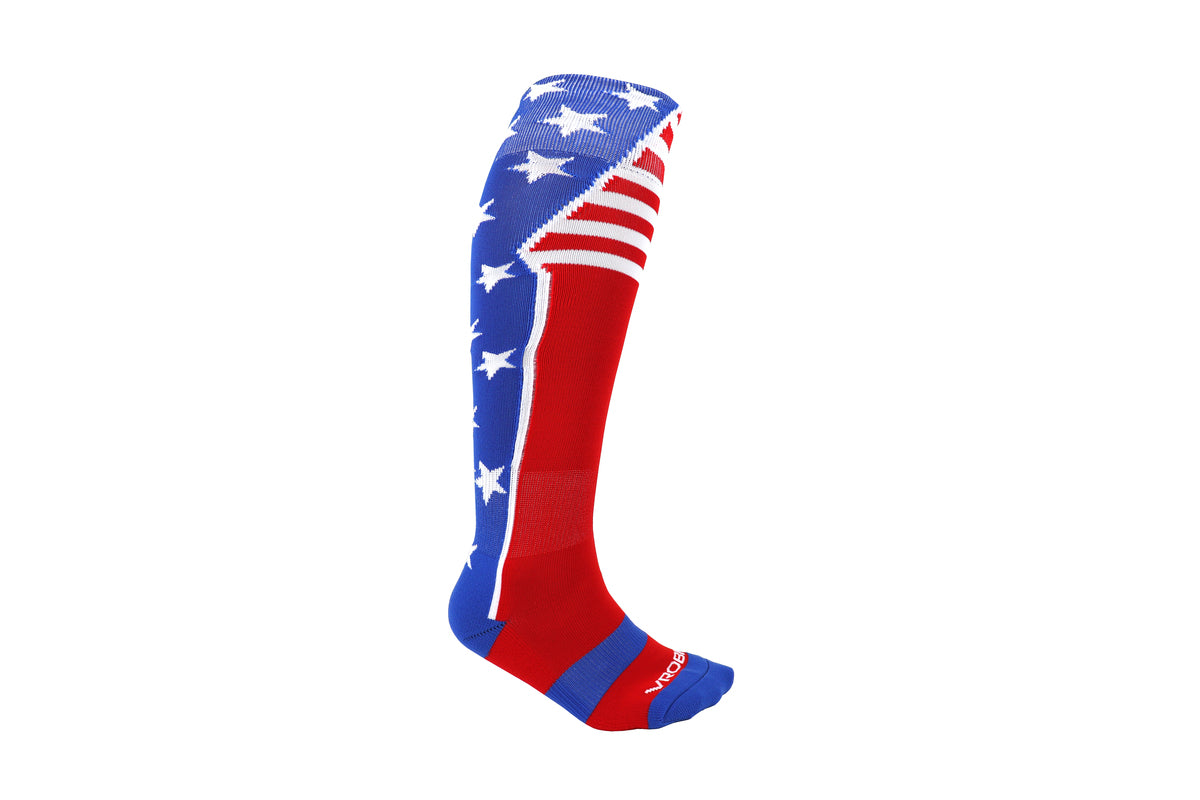 Patriotic Royal Blue Baseball and Softball Sock